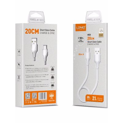 LDNIO CABO USB PARA MICRO-USB 3MT BRANCO