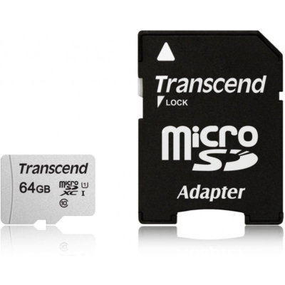 TRANSCEND CARTÃO DE MEMÓRIA MICRO SD 64GB UHS-I U S/ADAP