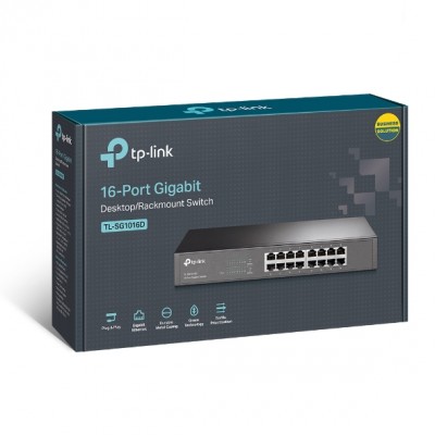 SWITCH 16 TP-LINK 10/100/1000 DESKTOP/RACKMOUNT