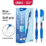 Caneta de gel de escritório Deli EG08-BL cabeça de mola de 0,5 mm (azul) Caneta de gel de escritório Deli EG08-BL cabeça de mola de 0,5 mm (azul)