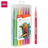 Caneta aquarela de ponta macia Deli EC10304 (12 cores/caixa) Caneta aquarela de ponta macia Deli EC10304 (12 cores/caixa)