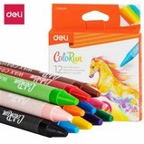 Lápis de cor em haste fina Deli EC20800_12 (misto) 12cor/caixa Lápis de cor em haste fina Deli EC20800_12 (misto) 12cor/caixa
