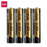 Pilhas Deli EL204 de carbono AA 60 peças em embalagem termorretrátil (quatro peças termorretráteis em um pacote) (preta)4pic/pcs