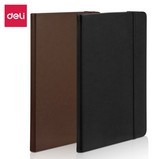 Agenda quadricular com capa de couro-EN111G