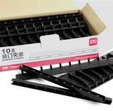 Deli 3827-10 furo fita de clipe de ligação (preto) 300*10mm (100pcs/box)