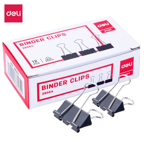 Clieps Deli E38564 25 mm (caixa) 12p/caia