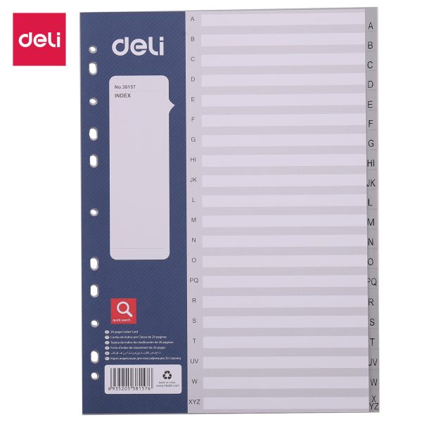 Deli E3815720 PP página de classificação (cinza) (saco)