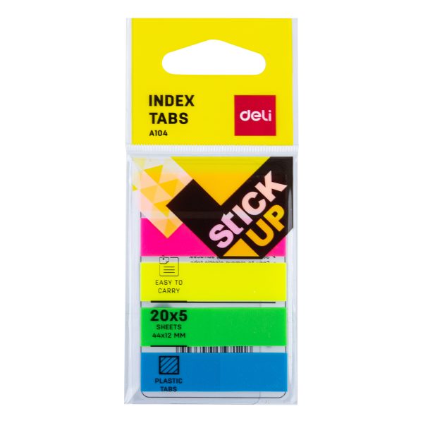 Etiqueta de instruções Deli EA10402-45*12mm (cor mista) 24pic/caixa