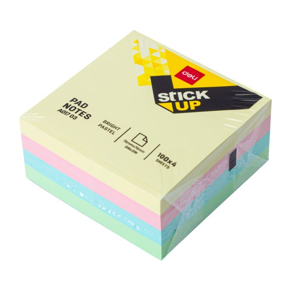 Sticky/Bloco de notas Deli EA01703 Nota-3*3 (cor misto) 12pic/caixa