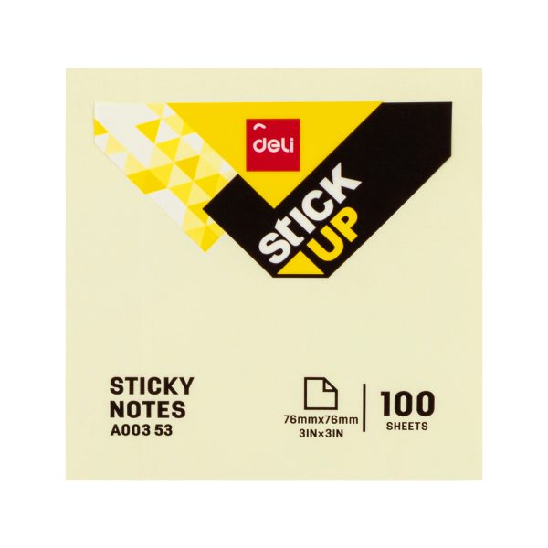 Sticky/Bloco de notas Deli EA00353 Nota-3*3 (amarelo) 12pic/caixa