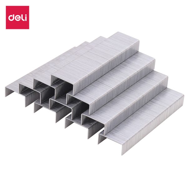 Grampos Deli E0012S (prata) (1000 peças/caixa)