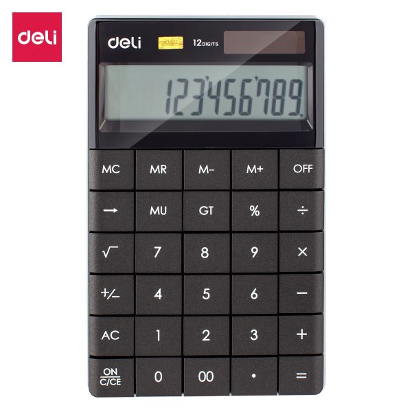 Calculadora de mesa Deli E1589P (preta)