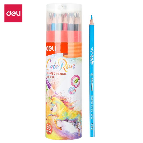 Lápis de cor Deli EC00337_36 Pencil-36cores/balde