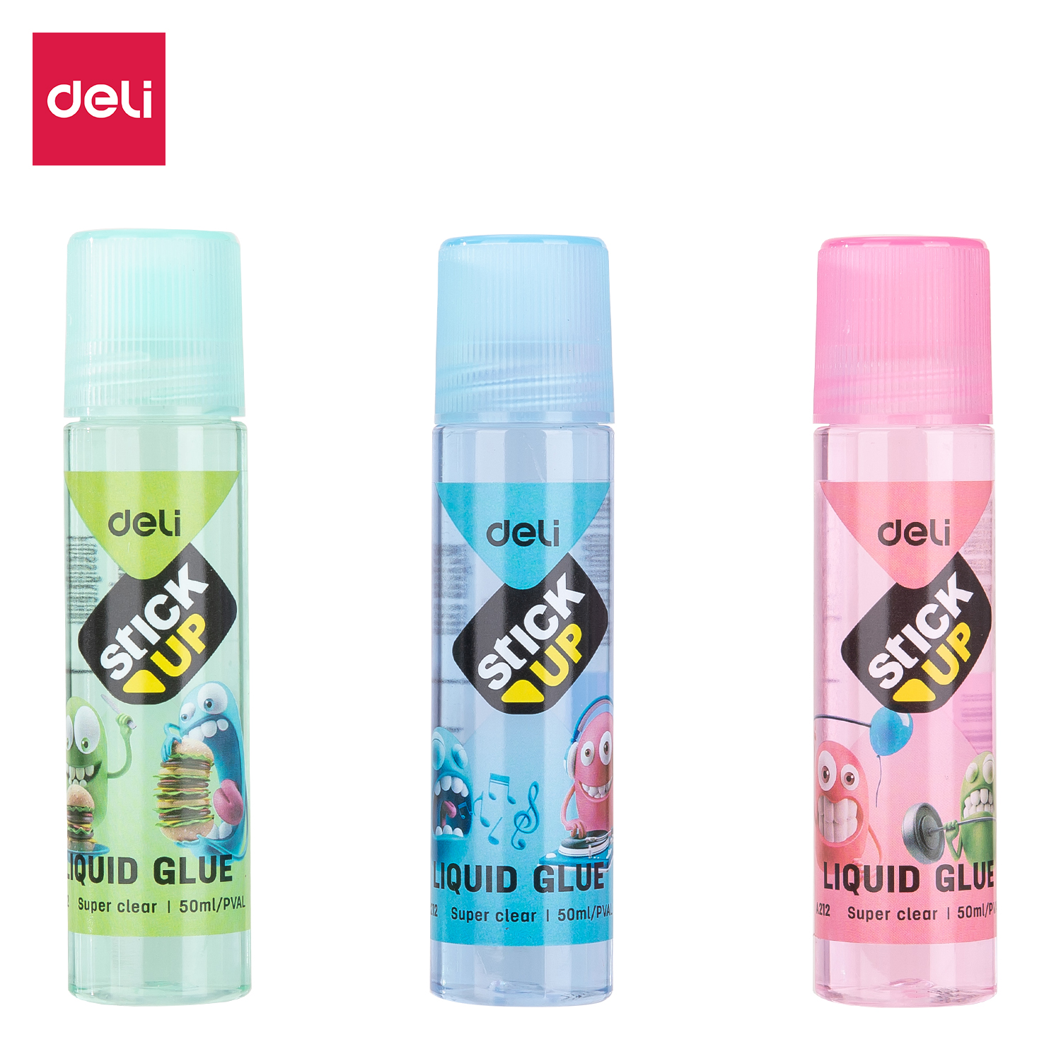 Cola líquida Deli EA21200 (cores misturadas) (50ml/garrafa) Cola líquida Deli EA21200 (cores misturadas) (50ml/garrafa)