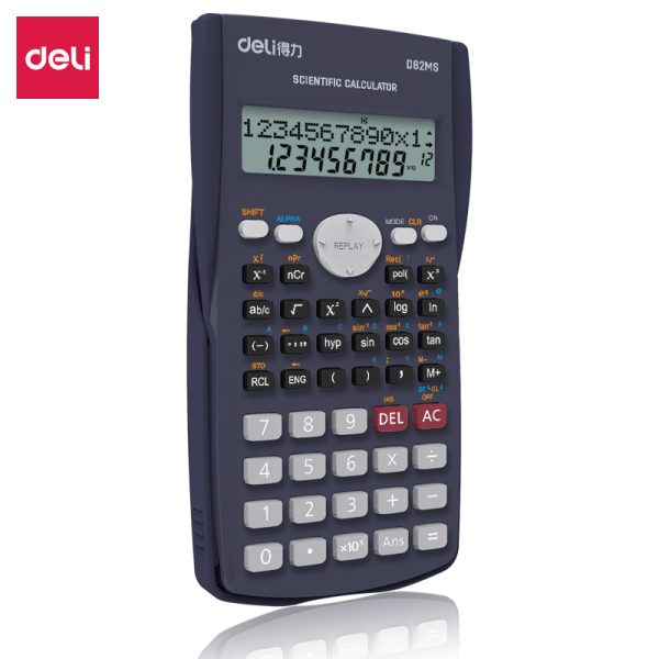 Calculadora cientifica de função Deli ED82MS (azul escuro)