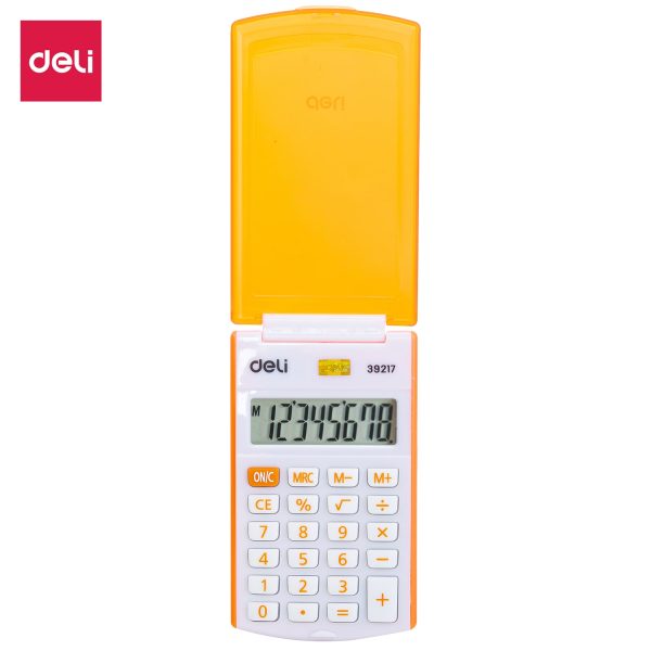 Calculadora portátil Deli E39217 (laranja)