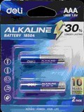 Pilhas alcalina nº 7 LR03 AAA Deli E18504 cartão de 2 peças (azul)