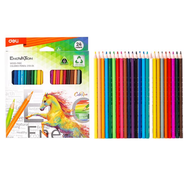 Lápis de cor Deli EC113-24 caixa colorida (24 cores/caixa)
