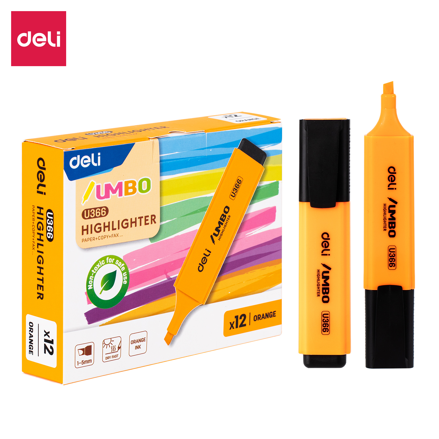 Marcador de caderno/livro Deli EU366-OR (laranja) 1pc Marcador de caderno/livro Deli EU366-OR (laranja) 1pc