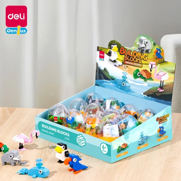 Deli EH741_ Gacha Building Blocks
- Animais (Misto) (pcs)