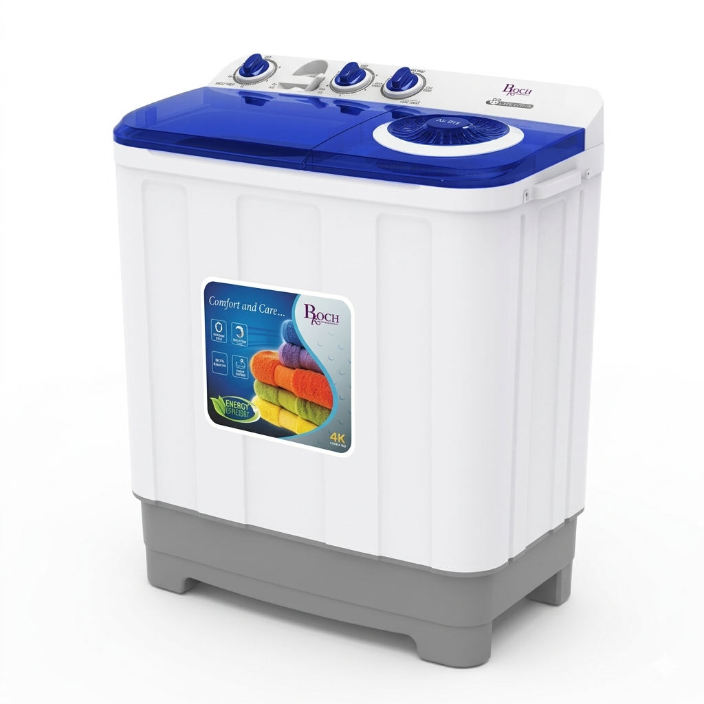 Máquina Manual de Lavar Roupa 2 Bocas 11KG Roch